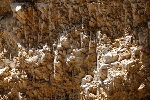 Bright and high contrast rocky stones at the marina in Croatia