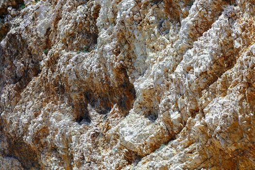 Bright and high contrast rocky stones at the marina in Croatia