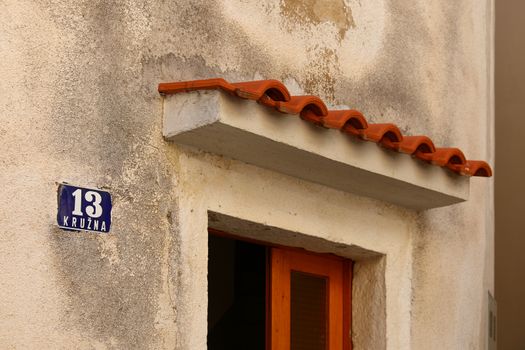 Abstract enter into the house in Croatia