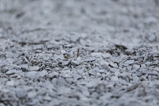 Small gray stones with diffused background