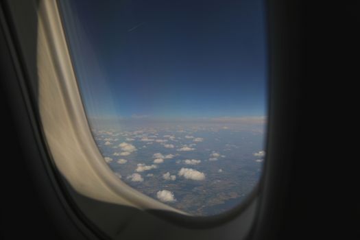 View of the sky from an airplane
