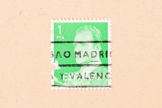 SPAIN - CIRCA 1980: A stamp printed in Spain shows the President, circa 1980