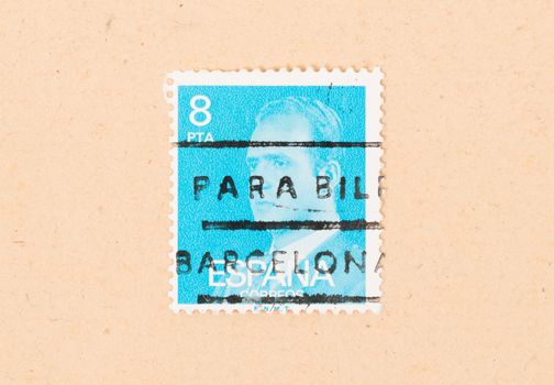 SPAIN - CIRCA 1980: A stamp printed in Spain shows the President, circa 1980