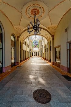 Old passage in Oradea (capital city of Bihor County and Crisana region), Romania