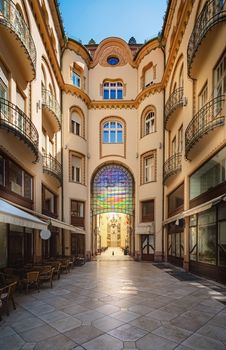 Old passage in Oradea (capital city of Bihor County and Crisana region), Romania