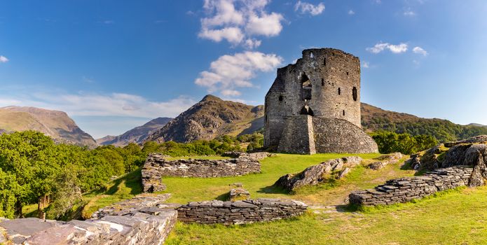 Llanberis
Gwnedd
Wales
May13, 2019
13th Century Picturesque ruins of Dolbadarn Castle, and the mounains of Snowdonia