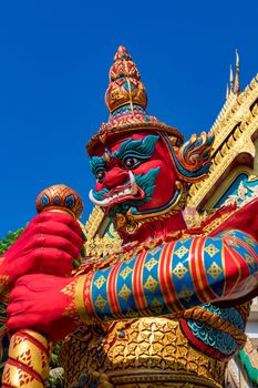 Wat Khao Rang
Phuket
Thailand
Asia
February 14, 2018
A Yak, or giant demon. Temple guardian of Wat Khao Rang