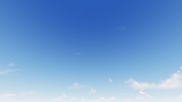 Cloudy blue sky abstract background, blue sky background with tiny clouds, 3d rendering

