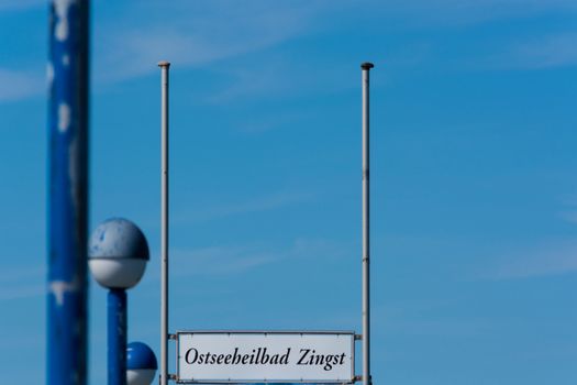 The pier with a diving bell in Zingst / Germany