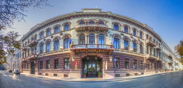 Odessa, Ukraine - 09.11.2018. Luxury hotel Londonskaya in the historic center of the Odessa city.