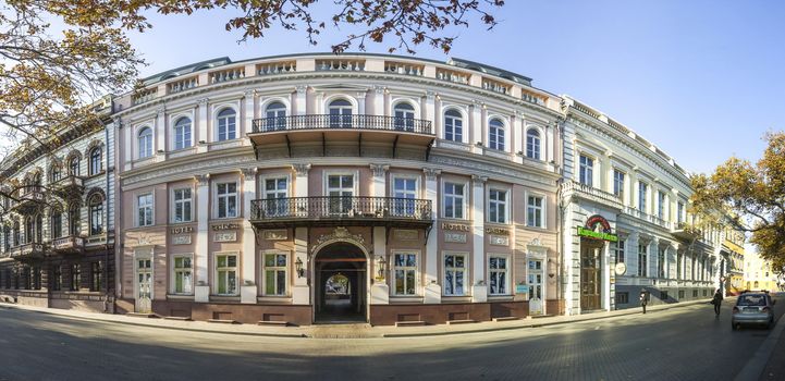 Odessa, Ukraine - 09.11.2018. Luxury hotel De Versal in the historic center of the Odessa city.