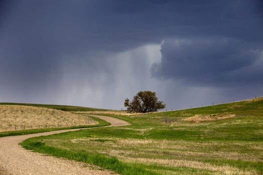 Prairie Storm Clouds in Saskatchewan Canada Rural