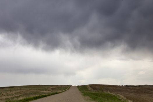 Prairie Storm Clouds in Saskatchewan Canada Rural