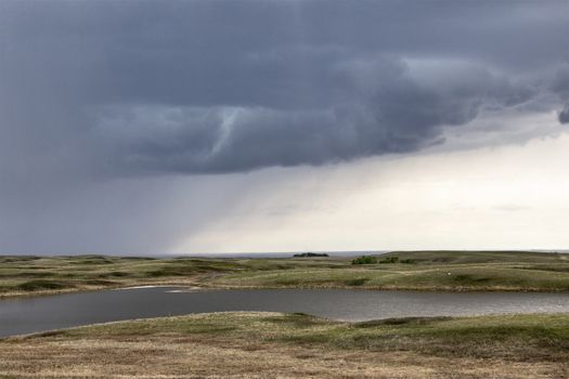 Prairie Storm Clouds in Saskatchewan Canada Rural