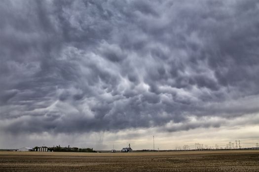 Prairie Storm Clouds in Saskatchewan Canada Rural