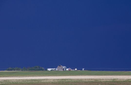 Prairie Storm Clouds in Saskatchewan Canada Rural