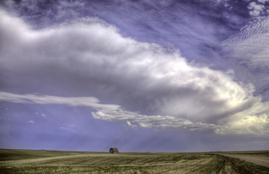 Prairie Storm Clouds in Saskatchewan Canada Rural
