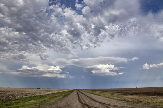 Prairie Storm Clouds in Saskatchewan Canada Rural