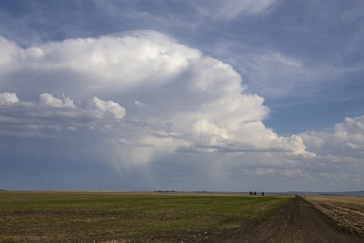Prairie Storm Clouds in Saskatchewan Canada Rural