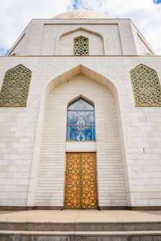 The Memorial Sign Dedicated to Adoption of Islam by Bulgars in 922. Building Facade.