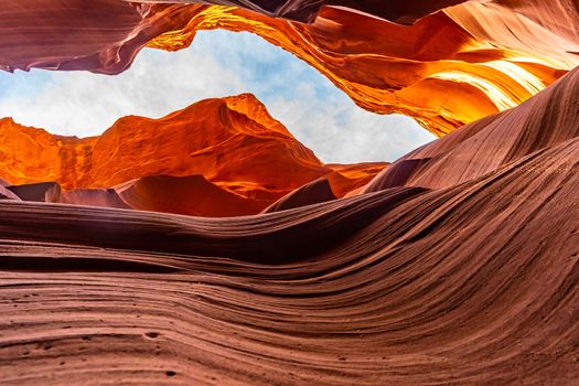 Lower Antelope Canyon in the Navajo Reservation near Page, Arizona USA