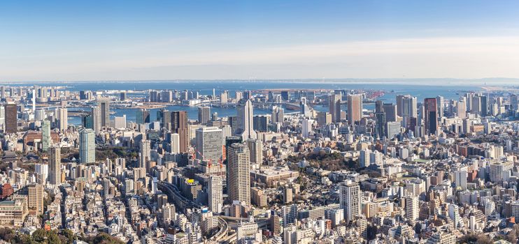Tokyo skyline building in Tokyo Japan Panorama