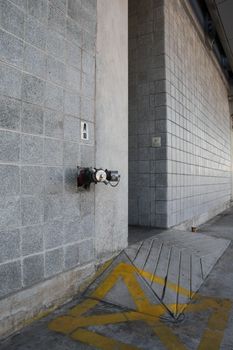 Outdoor Sprinkler Connection Wall,Industrial Objects/Equipment