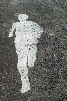 Running way Symbol Healthy Lifestyle