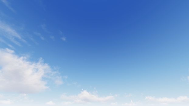 Cloudy blue sky abstract background, blue sky background with tiny clouds, 3d rendering

