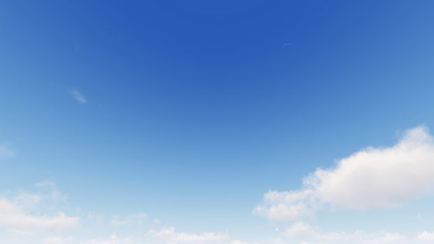Cloudy blue sky abstract background, blue sky background with tiny clouds, 3d rendering

