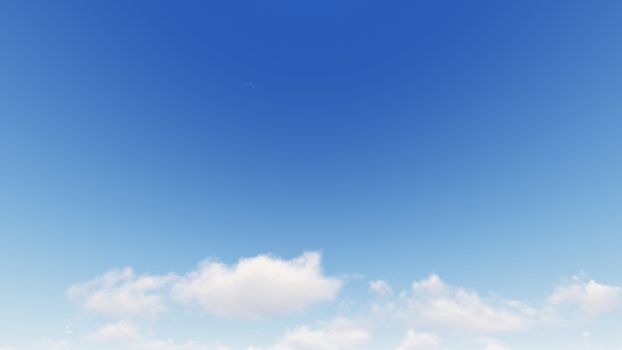 Cloudy blue sky abstract background, blue sky background with tiny clouds, 3d rendering

