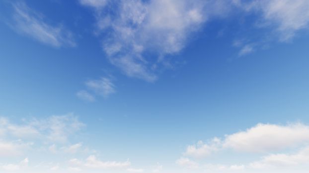 Cloudy blue sky abstract background, blue sky background with tiny clouds, 3d rendering

