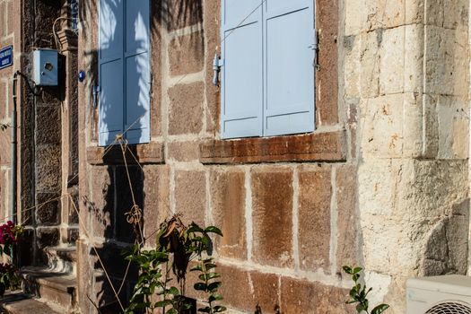 good looking window from an old little house. photo has taken at foca/turkey.