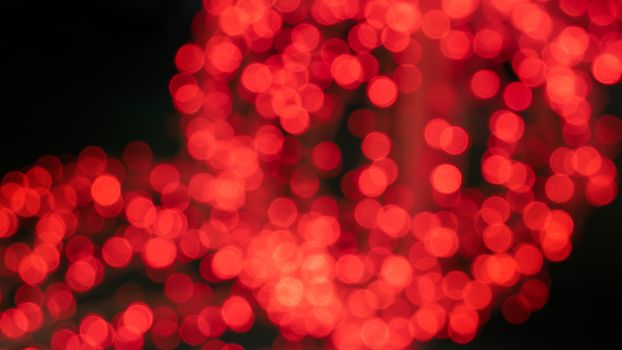 Abstract  red color  with bokeh defocused lights background