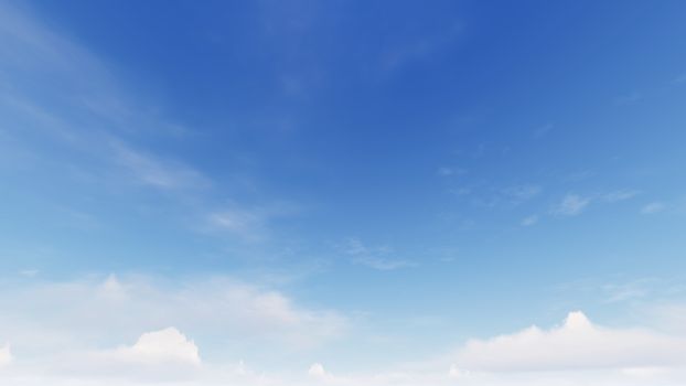 Cloudy blue sky abstract background, blue sky background with tiny clouds, 3d rendering

