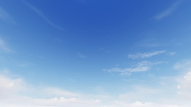 Cloudy blue sky abstract background, blue sky background with tiny clouds, 3d rendering

