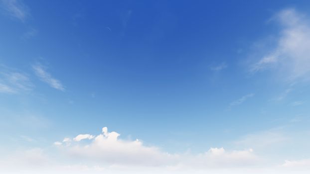 Cloudy blue sky abstract background, blue sky background with tiny clouds, 3d rendering

