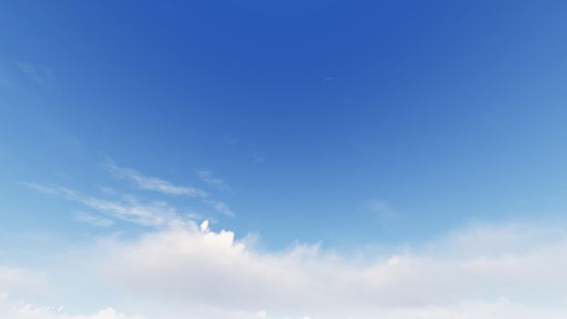 Cloudy blue sky abstract background, blue sky background with tiny clouds, 3d rendering

