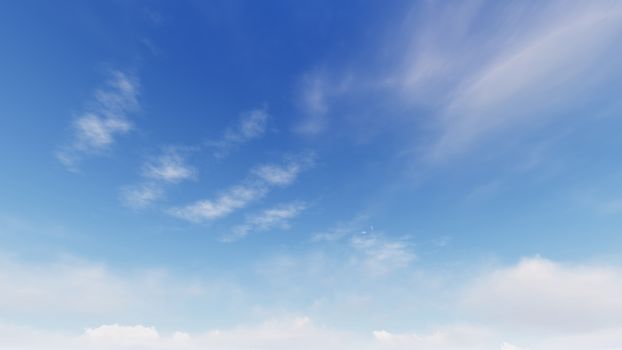 Cloudy blue sky abstract background, blue sky background with tiny clouds, 3d rendering

