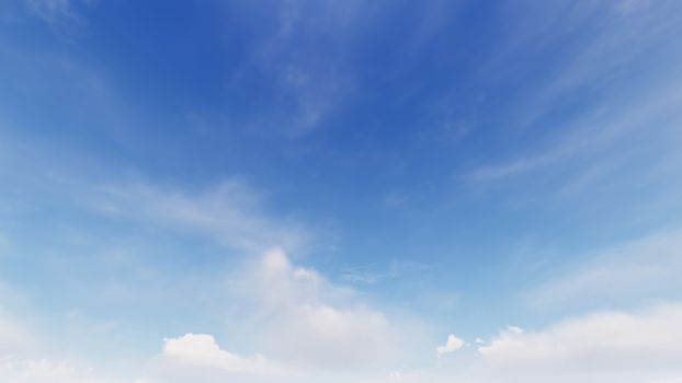 Cloudy blue sky abstract background, blue sky background with tiny clouds, 3d rendering

