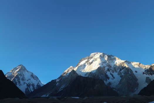 K2 the second highest mountain in the world. Karakorum Range Pakistan