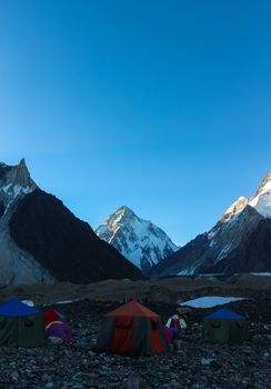 K2 the second highest mountain in the world. Karakorum Range Pakistan