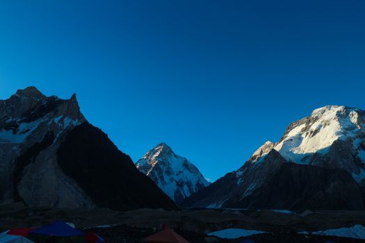 K2 the second highest mountain in the world. Karakorum Range Pakistan