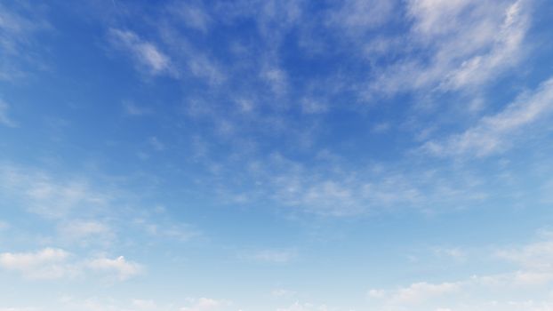 Cloudy blue sky abstract background, blue sky background with tiny clouds, 3d rendering

