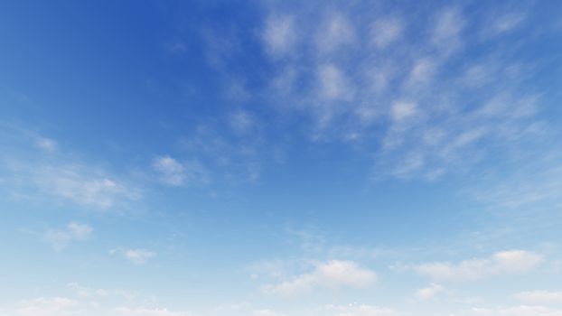 Cloudy blue sky abstract background, blue sky background with tiny clouds, 3d rendering

