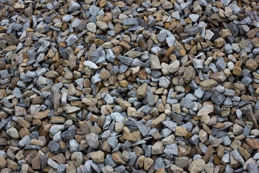 texture of colored crushed stone. Large crushed stone.