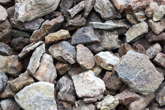 texture of cobblestone. Large stone. Mound of cobblestone.