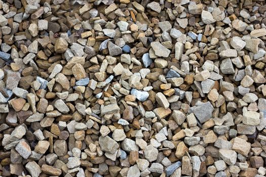 texture of colored crushed stone. Large crushed stone.