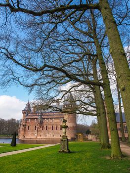 Beautiful romantic Holland castle on water , Kasteel De Haar