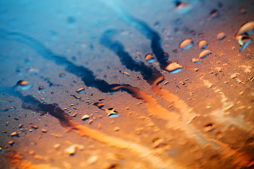 Water drops colorful macro droplets on window amazing background fine art in high quality products fifty megapixels